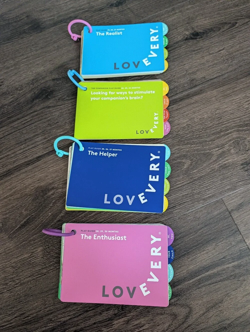 LOVEVERY Baby Book Play Guide with ring for 19 - 30 months